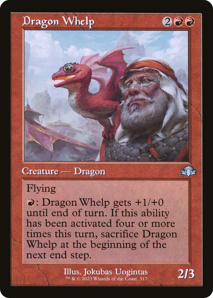 Dragon Whelp (Retro Frame) (DMR-317) - Dominaria Remastered Foil