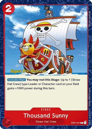 Thousand Sunny (ST01-017) - Deck de démarrage pré-version 1 : L'équipage du Chapeau de Paille