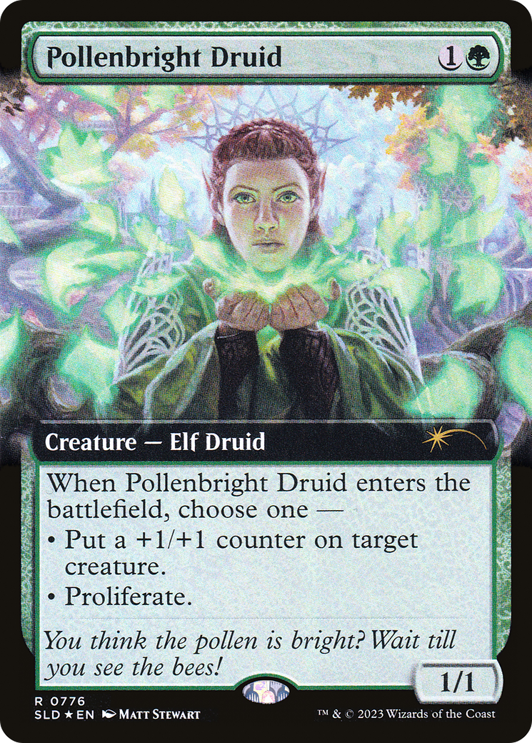 Druide Pollenbright (SLD-776) - Butin Secret Lair : (Extended Art) Foil