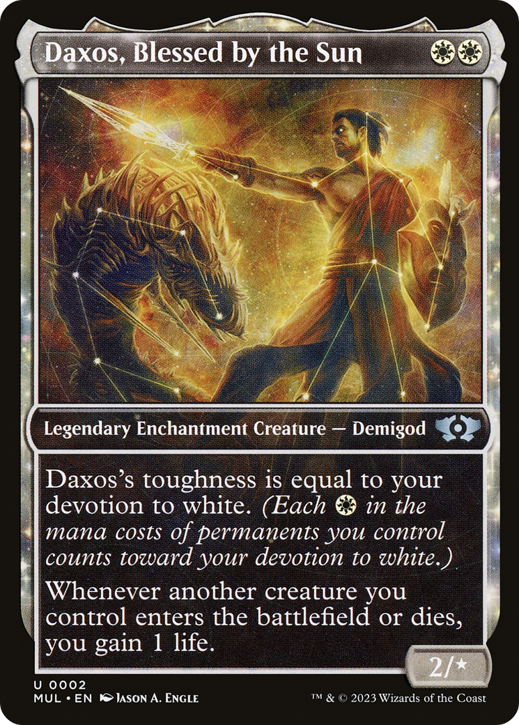 Daxos, béni par le soleil (MUL-002) - Multiverse Legends : (Vitrine, enchantement) Foil