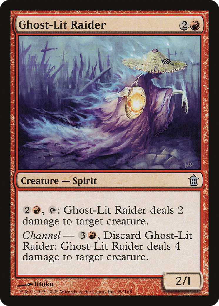 Ghost-Lit Raider (SOK-099) - Sauveurs de Kamigawa Foil