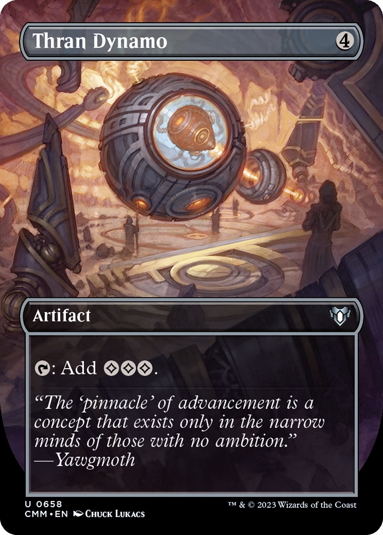 Thran Dynamo (Borderless) (CMM-658) - Commander Masters (Borderless)