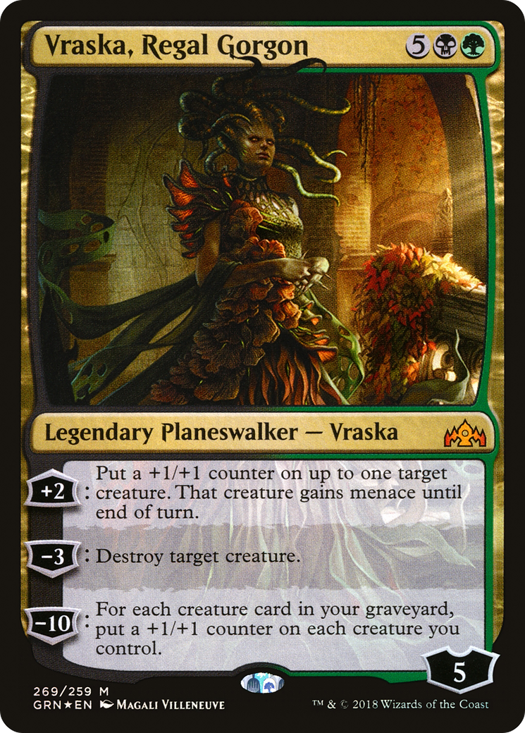 Vraska, Gorgone royale (GRN-269) - Guildes de Ravnica Foil