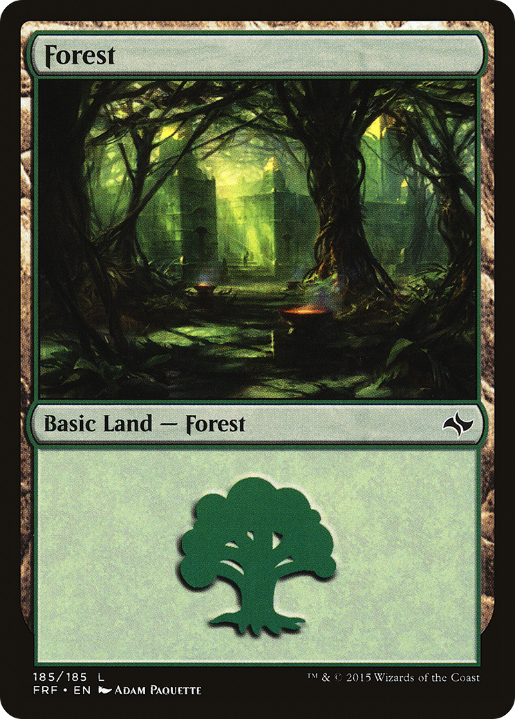 Forest (185) (FRF-185) - Fate Reforged Foil