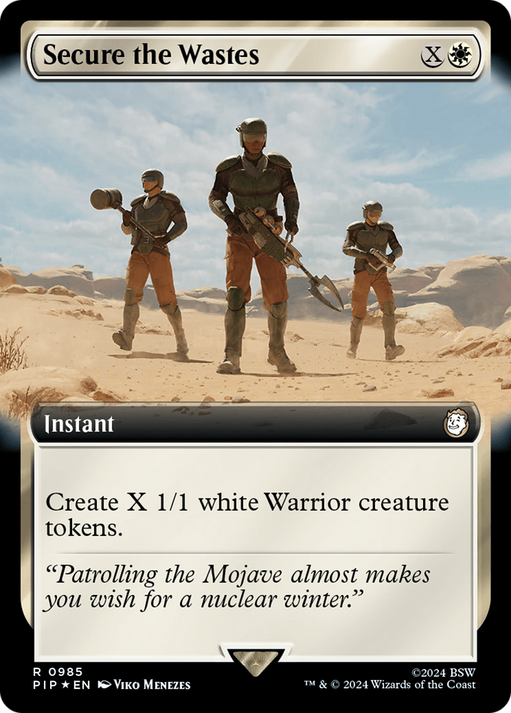 Secure the Wastes (Extended Art) (Surge Foil) (PIP-985) - Fallout: (Extended Art) Foil
