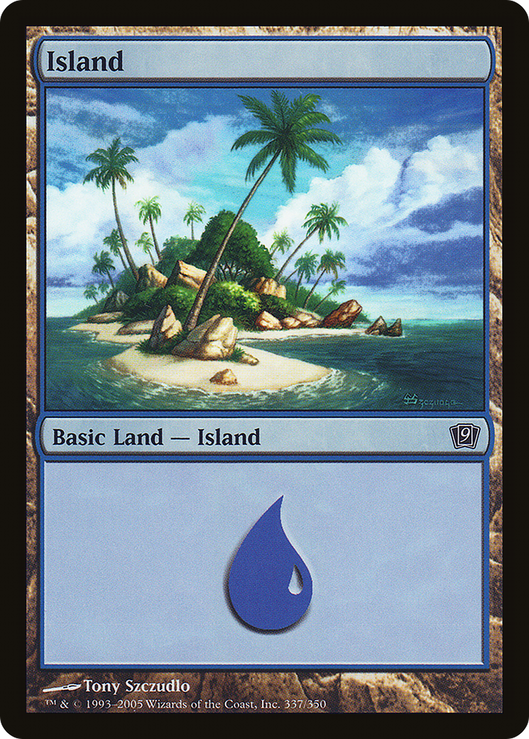 Island (337) (9ED-337★) - Ninth Edition Foil