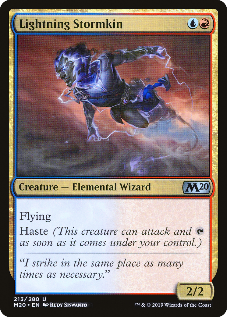 Lightning Stormkin (M20-213) - Core Set 2020 Foil