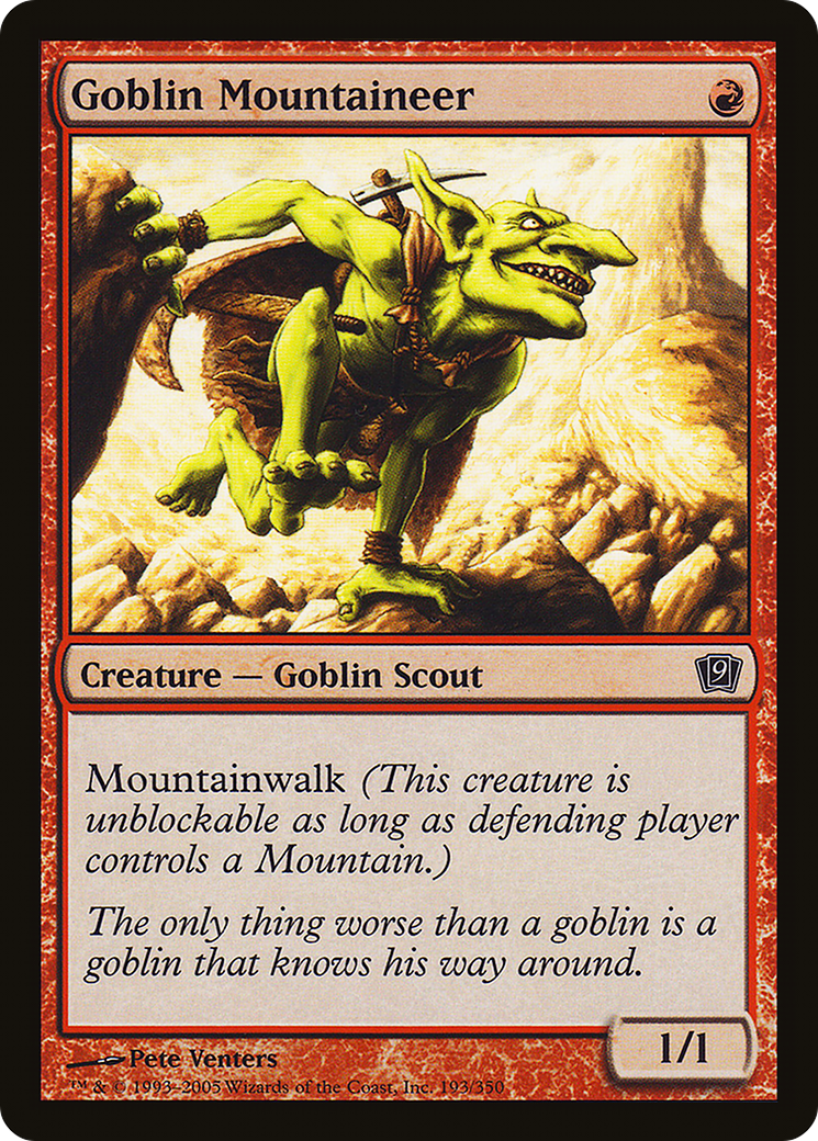 Goblin Mountaineer (9ED-193★) - Ninth Edition Foil