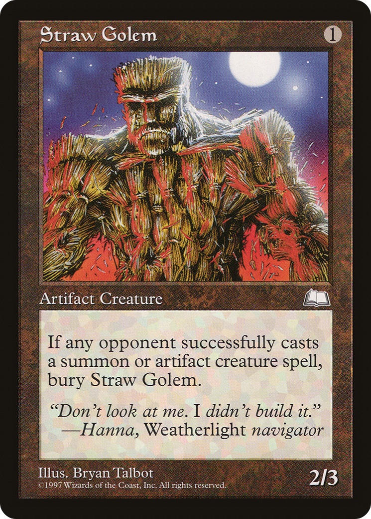 Golem de paille (WTH-158) - Weatherlight
