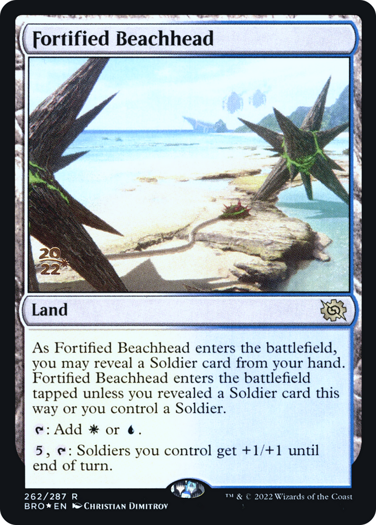 Fortified Beachhead (PRE-262) - The Brothers' War Promos Foil