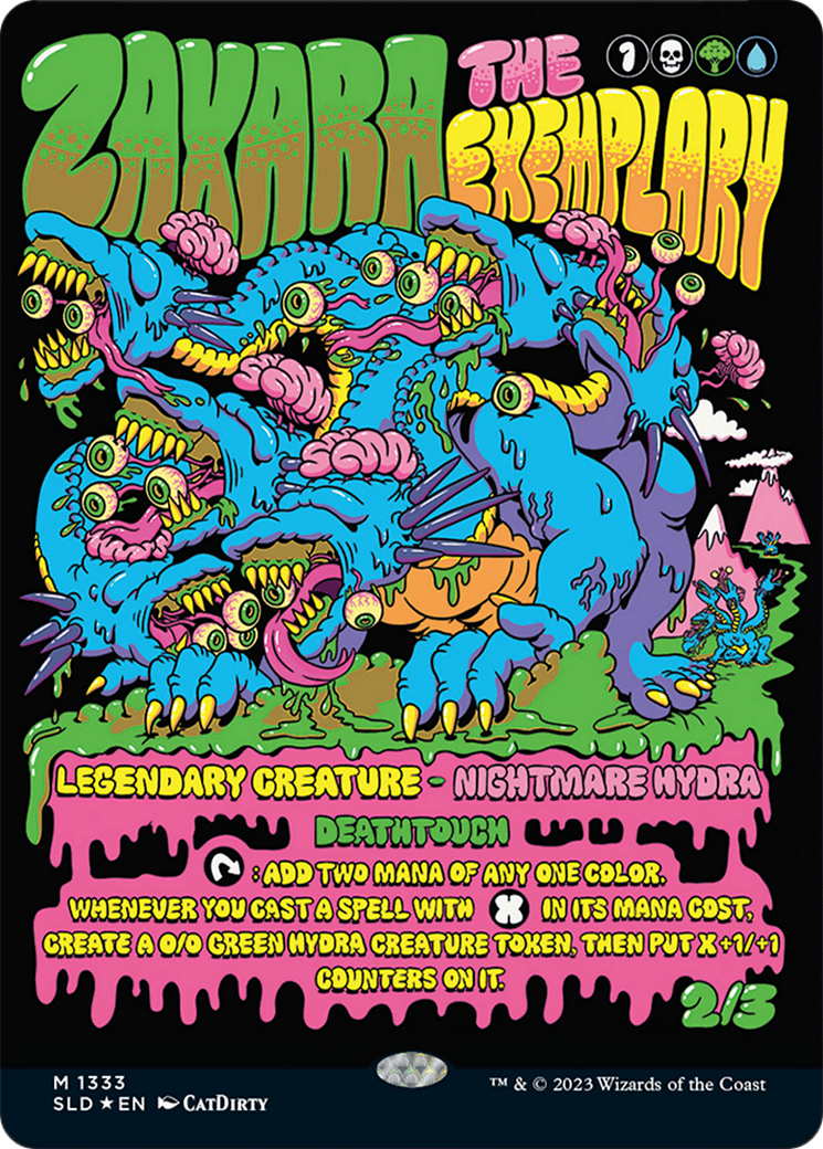 Zaxara, the Exemplary (SLD-1333) - Secret Lair Drop (Borderless) Foil