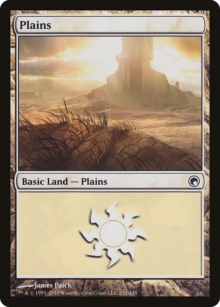 Plains (231) (SOM-231) - Scars of Mirrodin Foil
