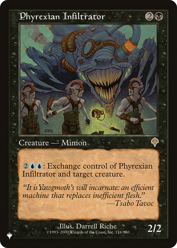 Infiltrateur phyrexian (PLST-INV-116) - La liste