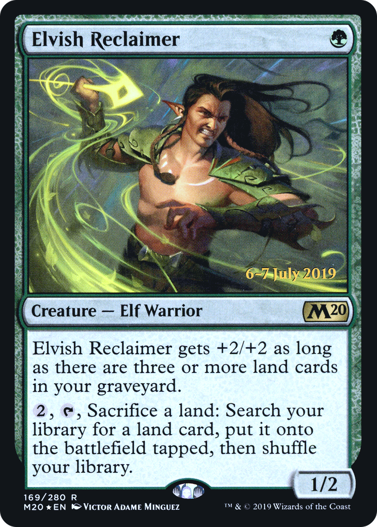 Elvish Reclaimer (PRE-169) - Core Set 2020 Promos Foil