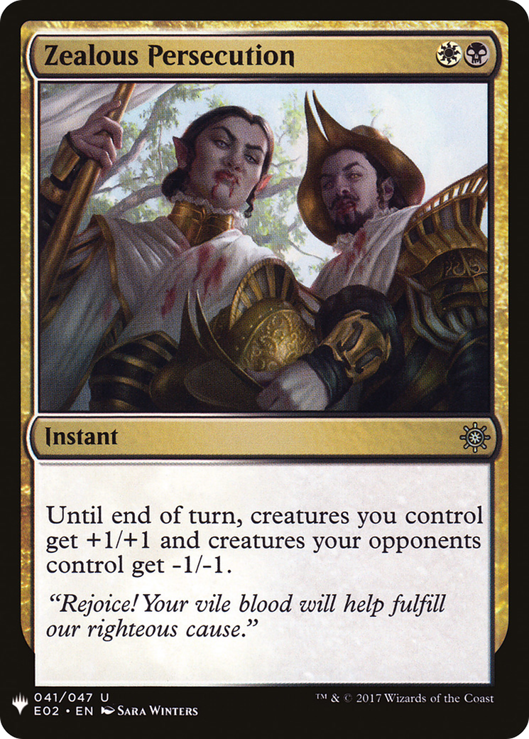 Zealous Persecution (LIST-041) - The List