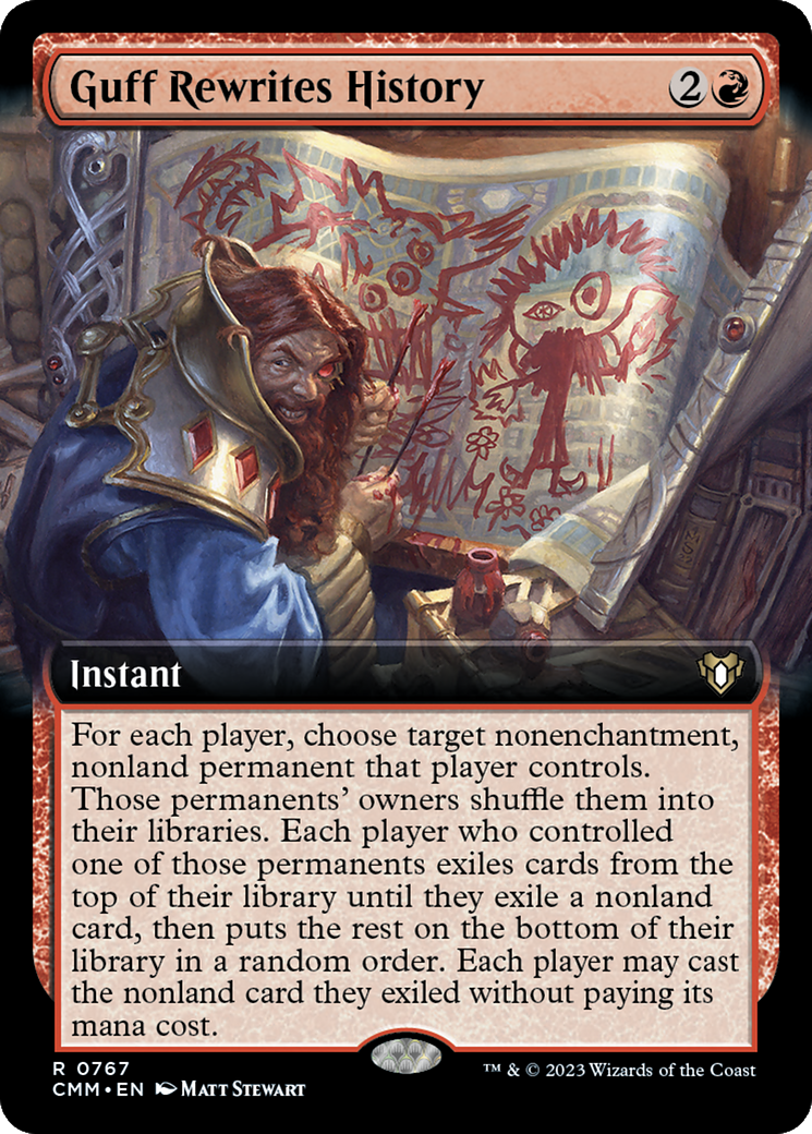 Guff réécrit l'histoire (CMM-767) - Commander Masters : (Extended Art) Foil