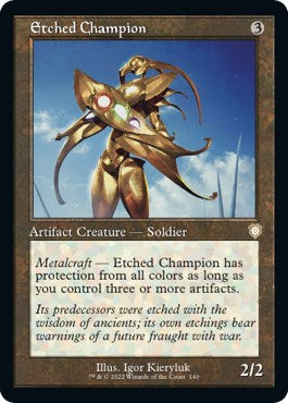 Etched Champion (Retro Frame)
