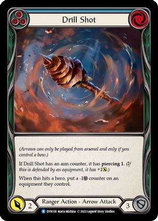 Drill Shot (Bleu) (DYN158) - Dynasty Rainbow Foil