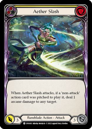 Aether Slash (jaune) (DYN183) - Feuille arc-en-ciel Dynasty