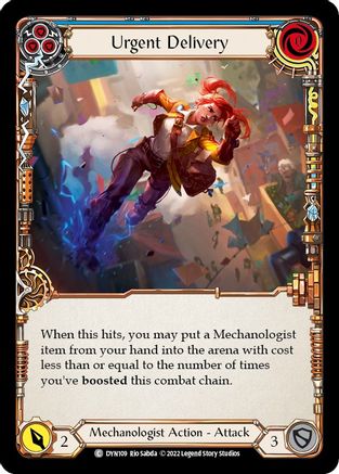 Urgent Delivery (Blue) (DYN109) - Dynasty Rainbow Foil