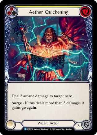 Aether Quickening (jaune) (DYN198) - Feuille arc-en-ciel Dynasty
