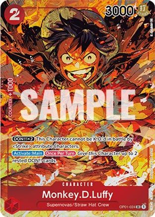 Monkey.D.Luffy (024) (Parallèle) (OP01-024) - Romance Dawn Foil