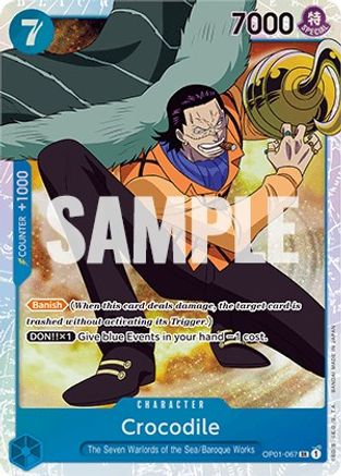 Crocodile (067) (OP01-067) - Romance Dawn Foil