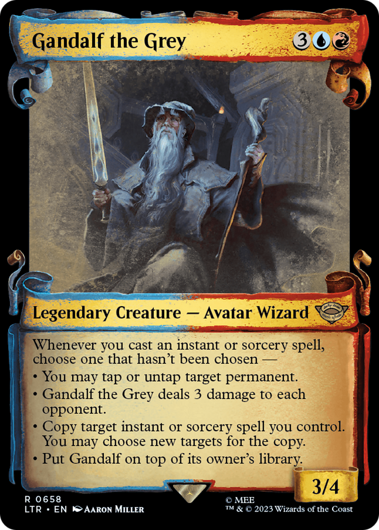Gandalf the Grey (Showcase Scrolls) (LTR-658) - The Lord of the Rings: Tales of Middle-earth: (Showcase) Foil