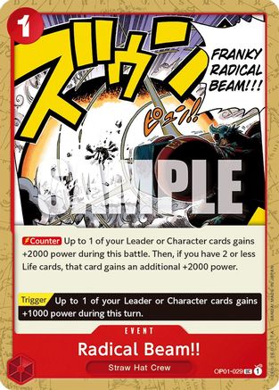 Radical Beam !! (OP01-029) - Romance Dawn