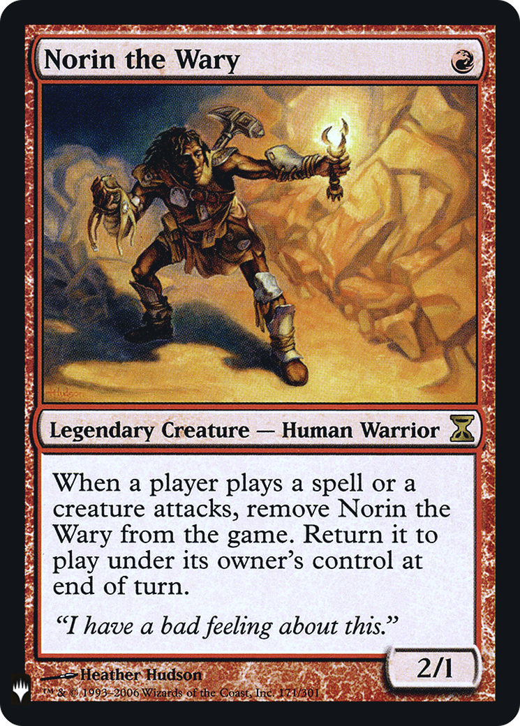 Norin the Wary (LIST-TSP-171) - The List Foil