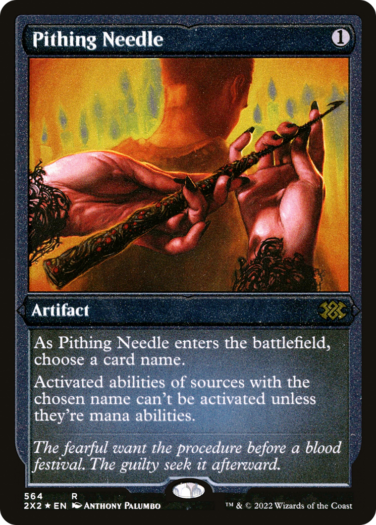 Pithing Needle (2X2-564) - Double Masters 2022 Etched Foil