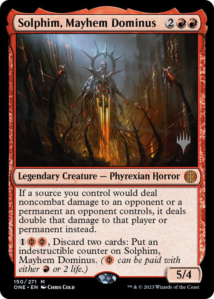 Solphim, Mayhem Dominus (PPONE-150) - Phyrexia: All Will Be One Promos