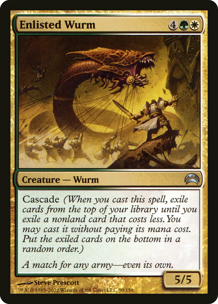 Enlisted Wurm (PC2-090) - Planechase 2012 Foil