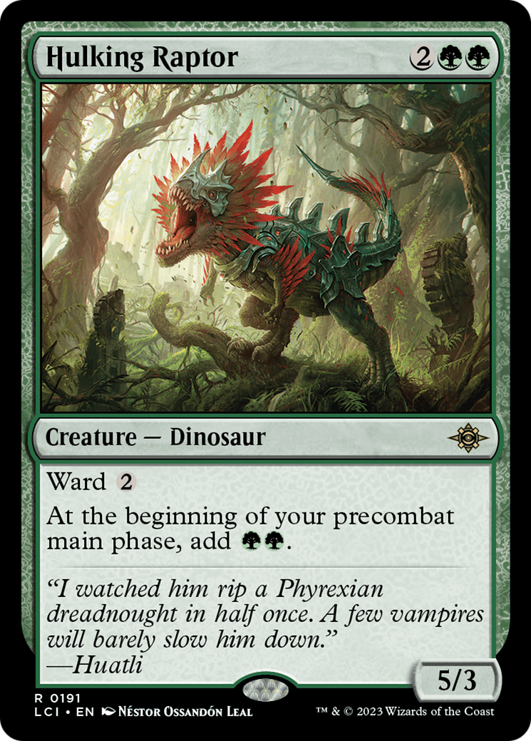 Raptor imposant (LCI-191) - Les cavernes perdues d'Ixalan (feuille)