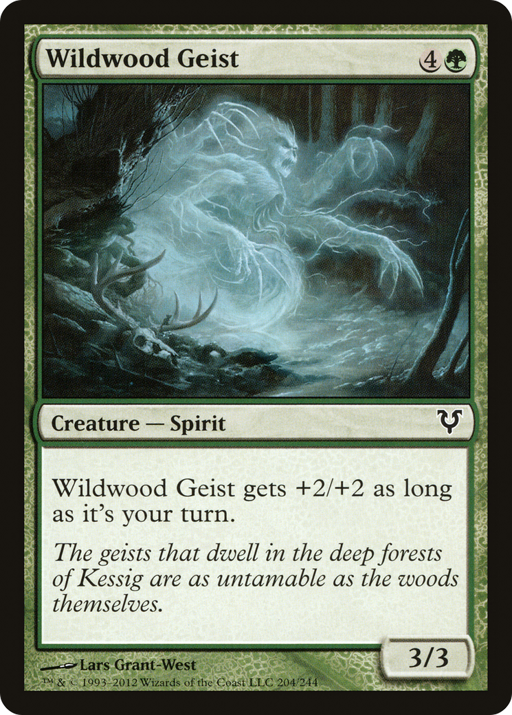 Wildwood Geist (AVR-204) - Feuille restaurée d'Avacyn