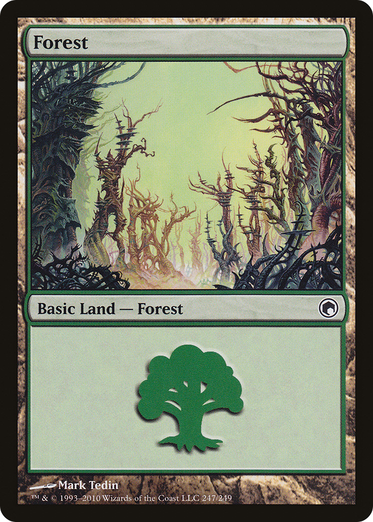 Forest (247) (SOM-247) - Scars of Mirrodin Foil