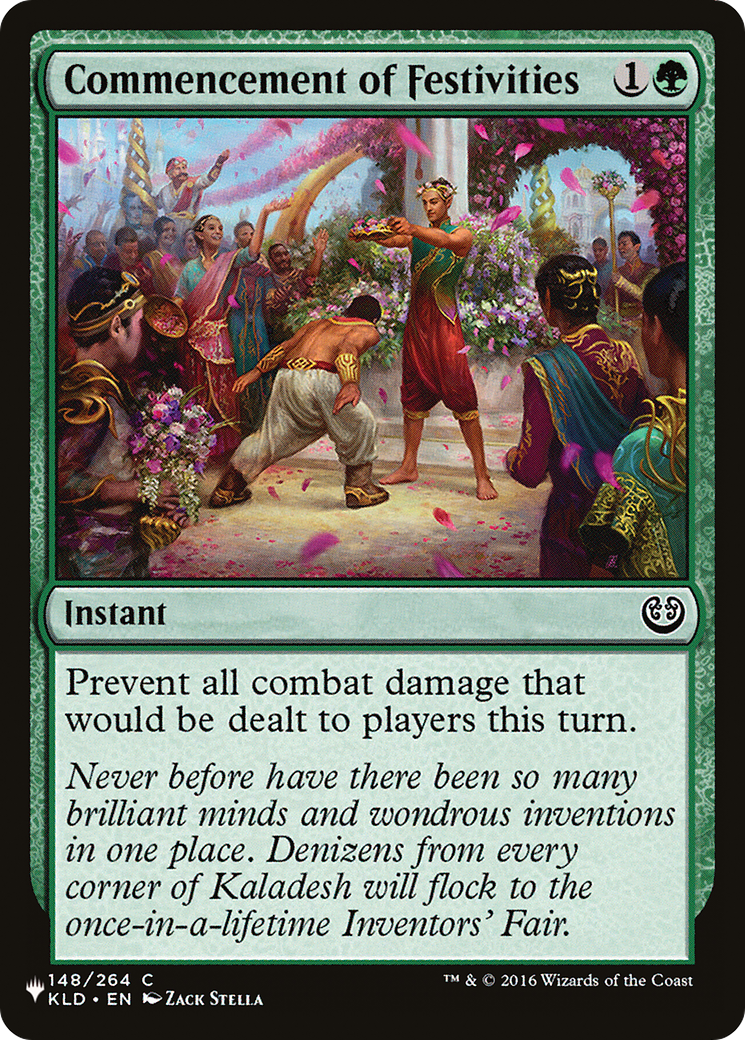 Commencement of Festivities (LIST-148/264) - The List