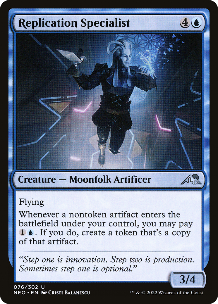 Spécialiste de la réplication (NEO-076) - Kamigawa : Neon Dynasty Foil