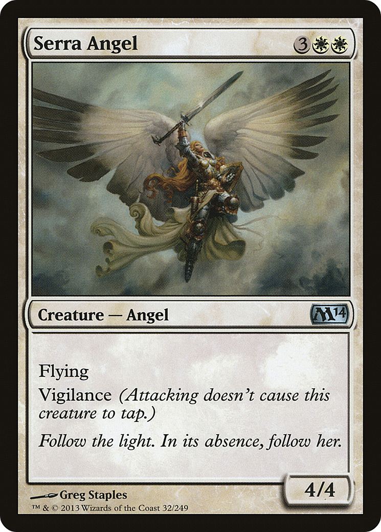 Serra Angel (M14-032) - Magic 2014 Foil