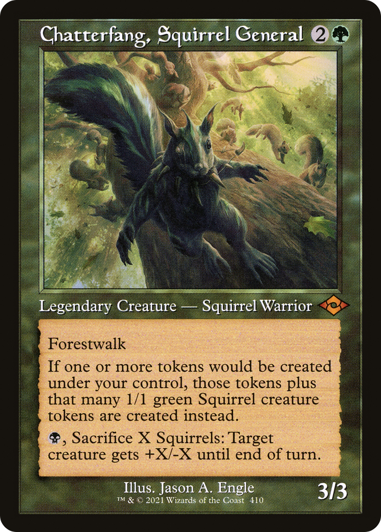Chatterfang, Squirrel General (Retro Frame) (MH2-410) - Modern Horizons 2