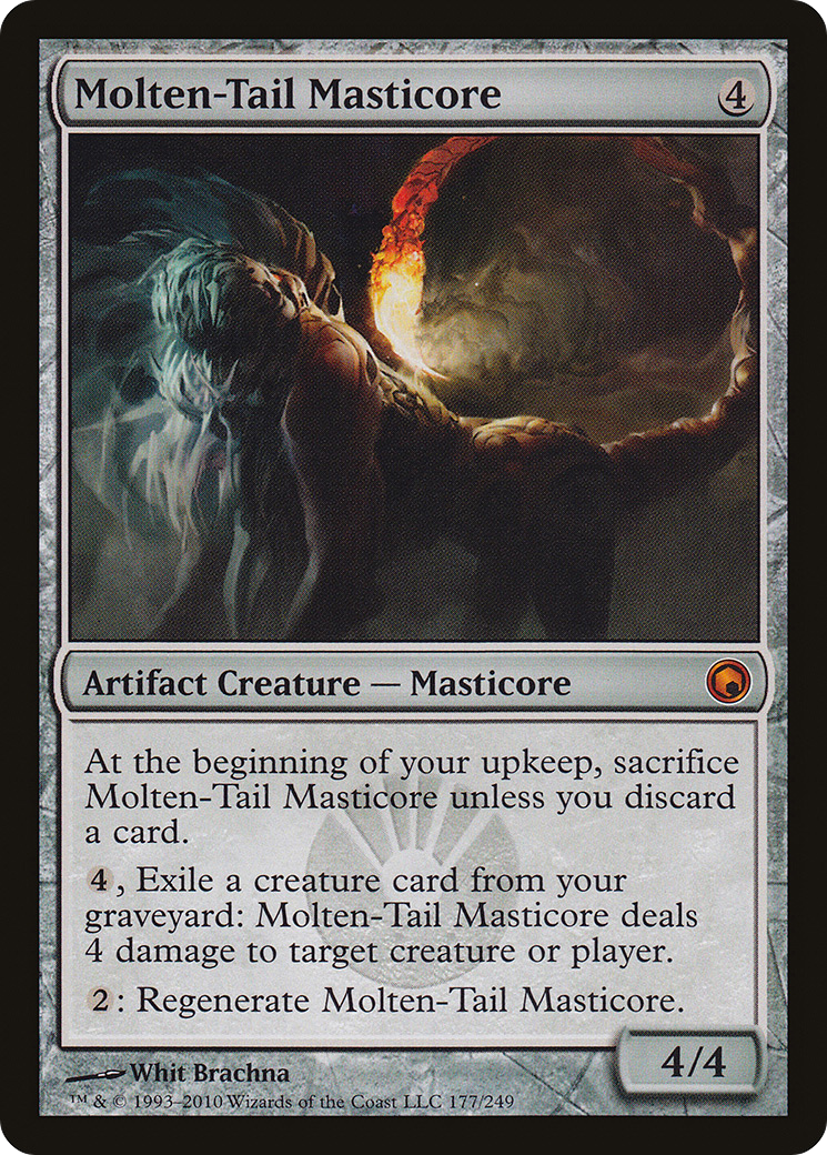 Molten-Tail Masticore (SOM-177) - Scars of Mirrodin Foil