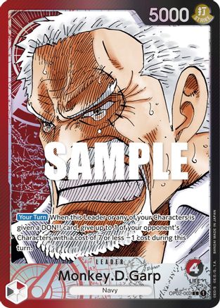 Monkey.D.Garp (002) (Art alternatif) (OP02-002) - Paramount War Foil