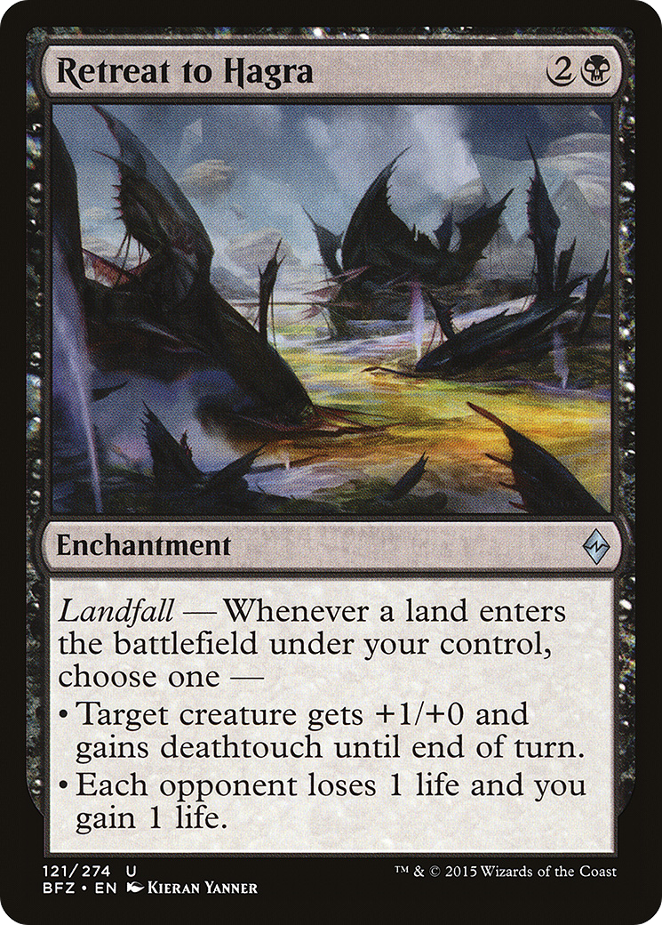 Retreat to Hagra (BFZ-121) - Battle for Zendikar