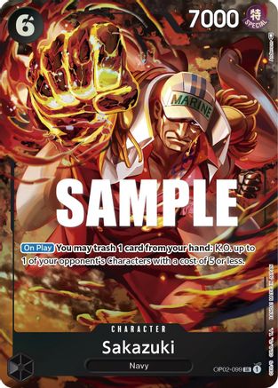 Sakazuki (Art alternatif) (OP02-099) - Paramount War Foil