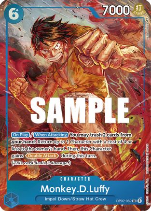 Monkey.D.Luffy (062) (Art alternatif) (OP02-062) - Paramount War Foil