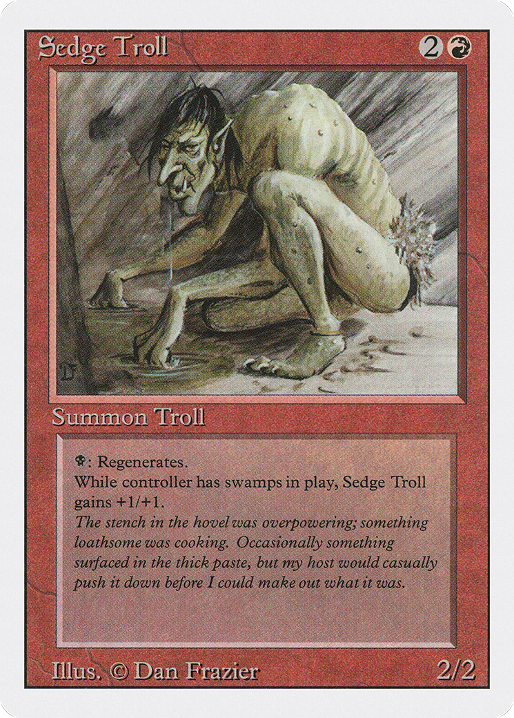 Sedge Troll (3ED-174) - Édition révisée