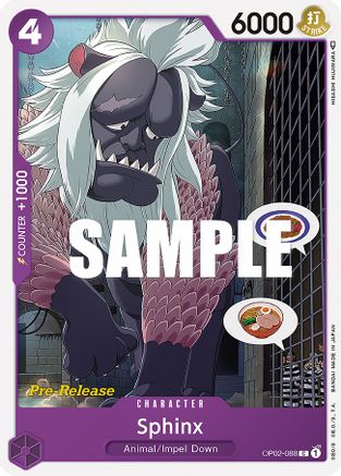 Sphinx (OP02-088) - Cartes de pré-lancement Paramount War