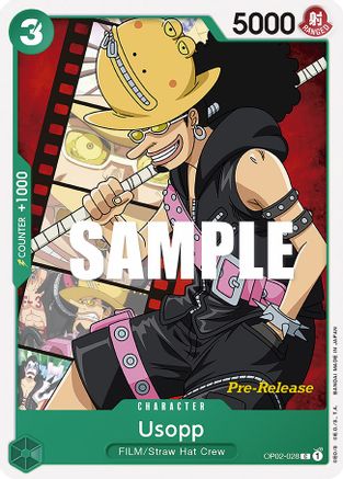 Usopp (OP02-028) - Cartes de pré-version Paramount War
