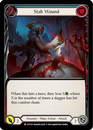 Coup de couteau (OUT142) - Feuille arc-en-ciel Outsiders