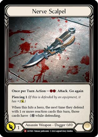 Scalpel nerveux (OUT005) - Feuille arc-en-ciel Outsiders